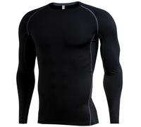 Camicia Termica da Uomo, Top Basic Caldo 2025, Imbottito, Abbigliamento Fitness Caldo, Uomo, Autunno e Inverno, Alta Elasticità, Traspirante, Maniche Lunghe, Camicia da Basket, Corsa, per