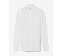 Camicia Timberland Mill Brook Linen Chest Pocket manica lunga bianco - M