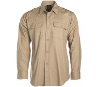 Camicia Tropici Lunghe Cachi Beige S-3XL Safari Sabbia 1/1 Braccio Ripstop