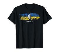 Camicia ucraina Tryzub Bandiera Ucraina Zelensky Tridente Maglietta