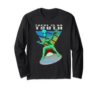 Camicia UFO con Grafica aliena Flying Saucer There is No Truth Maglia a Manica