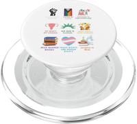 Camicia Uguaglianza Diritti Umani Camicia Parole You are Safe With Me PopSockets PopGrip per MagSafe