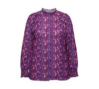 Camicia Ulla Popken da donna taglie forti dettagli fumè linea A collo alto