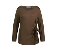 Camicia Ulla Popken da donna taglie forti nodo ornamentale classica scollo a V