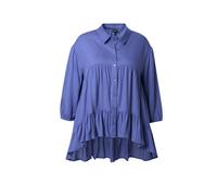 Camicia Ulla Popken da donna taglie forti orlo a volant linea A colletto a...