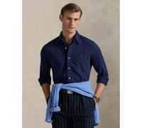 Camicia ultraleggera in cotone piqué Blu XXL Tinta unita