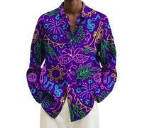 Camicia Uomo a Righe Vestiti Eleganti Uomo Camicia Nera Camicia Uomo Rock Metal Abiti Uomo Anni 70 Camicia Uomo Nera Trasparente Camicia Uomo Anni 90 Abbigliamento Gotico Uomo Festa Tema Carnevale