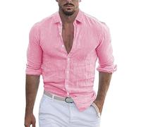 Camicia Uomo Bianca Camicia Nera Botton Down Elasticizzata Coreana Camicie Slim Fit No Stiro Leggera Casual Henley Shirts Estiva Elegante Tinta Unita Camicia Da Cerimonia Ufficio Per Matrimonio Formal