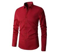 Camicia Uomo Bianca Camicie Slim Fit Botton Down Elasticizzata Leggera Camicia Regular Fit No Stiro Firmata Casual Bluse Cotone Estiva Traspirante Camicia Business Ufficio Per Matrimonio Formal