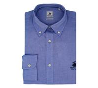 Camicia uomo botton down 100% cotone POLO CLUB BEVERLY HILLS S M L XL XXL 3XL