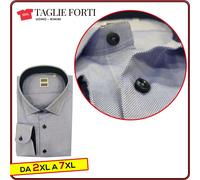 camicia uomo classica sartoriale TAGLIE FORTI manica lunga cotone da 2xl a 7xl