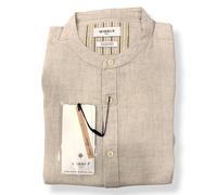 Camicia UOMO collo coreano MK13002 100% Lino "Markup" CORDA M L XL XXL 3XL