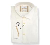 Camicia UOMO collo semi francese 100% Lino "Markup" Bianco S M XL XXL 3XL