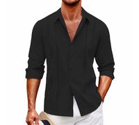 Camicia Uomo Elegante Camicia Regular Fit Botton Down Tinta Unita Classica Camicie Cotone Bianca Coreana Firmata Bluse Manica Lunga Leggera Casual Camicia Ufficio Business Estate 2025 Moda
