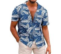 Camicia Uomo Elegante Maniche Corte Camicia Traspirante Coreana Classica Camicie No Stiro Nera Taglie Forti Hawaiana Henley Shirts Elasticizzata con Bottoni Tinta Unita Camicie Ufficio per Le Vacanze