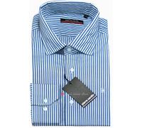 Camicia uomo fantasia righe quadri manica lunga Colletto PICCOLO Slim fit 39/46