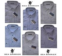 CAMICIA UOMO invernale Taglia M L XL XXL 3XL cotone caldo taschino SEA BARRIER