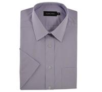 Camicia Uomo Manica Corta Double TWO Polycotton Easy Care, Taglia Collo 14.5-23