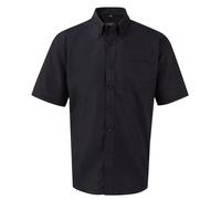 Camicia Uomo Manica Corta Oxford Taglie Forti Easy Care Taschino S-6XL (B933)
