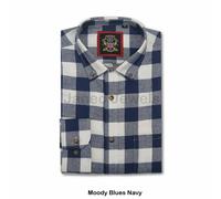 Camicia Uomo Manica Lunga a Quadri.Stile Casual da Boscaiolo,Motivo Scozzese