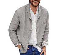 Camicia Uomo Nera,Camicia da Uomo in Cotone Tinta Unita Casual alla Moda, Risvolto Ampio, Maniche Lunghe, Traspirante, Tutta La Parte Superiore con Bottone
