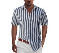 Camicia Uomo No Stiro Maniche Corte Camicie Taglie Forti Firmata Tinta Unita Camicia Elegante Nera Hawaiana Elasticizzata Bluse Traspirante Leggera Classica Camicie Spiaggia Estate 2025 Moda