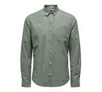 Camicia uomo ONLY&SONS aderente manica lunga Oxford elegante comodo uomo camicia