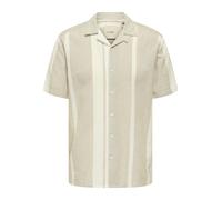 Only & Sons Camicia 'Caiden' cachi / bianco, Taglia XL