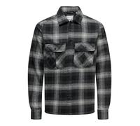 Camicia Uomo ONLY&SONS Tessuto Regular Fit Colletto Camicia Bottoni Tasche pettorali, Colore:Nero-Bianco, Taglia:XL