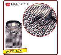 camicia uomo sartoriale TAGLIE FORTI manica lunga elasticizzata da 2xl a 7xl