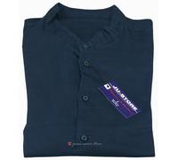 Camicia uomo Taglie forti misto lino manica lunga collo coreana casual daS a 6XL