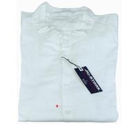 Camicia uomo Taglie forti misto lino manica lunga collo coreana casual daS a 6XL