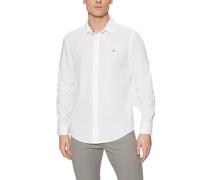 Camicia Uomo TOMMYHILF camicia a manica lunga cotone Optic White BIANCO 429043