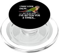 Camicia verde Cheek Conure I May Look Calm Conure PopSockets PopGrip per MagSafe