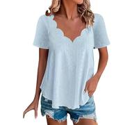 Camicia Verde Offerta Offerte Primavera Donna Camicie Motivi Blusa Cotone Elegante Camicia Celeste Senza Colletto Magliette Anziana Manica Corta T Shirts Azzurra Gialle T Shirts Nere Maglia Maniche