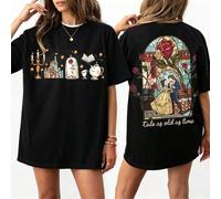 Camicia vintage, antica quanto il tempo stesso, camicia della storia, camicia della rosa magica, principesse Disney, libri delle principesse, parchi Disney L,M,S,XL,XS,XXLHalloweenCotone