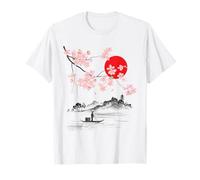 Camicia Vintage Cherry Blossom Sakura arte giapponese, Sakura Maglietta