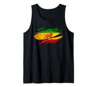 Camicia vintage con bandiera dell'Etiopia Leone Giuda Rasta Reggae Canotta