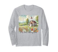 Camicia vintage Country Church con It Is Well With My Soul Maglia a Manica