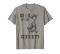 Camicia Vintage Cowboy Goose - Go On Now Git Funny Goose Maglietta