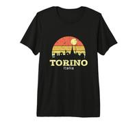 Camicia Vintage Skyline Torino Regalo della Città di Torino Maglietta Premium