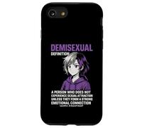 Camicia viola con connessione emotiva dell"orgoglio demisessuale. Custodia per iPhone SE (2020) / 7 / 8