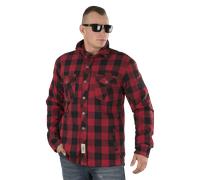 §Camicia West Coast Choppers Dominator Aramid Riding Flanel Rosso-Nero§