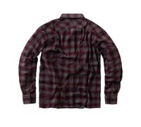 Camicia west coast choppers in flanella rigida bordeaux/grigio West coast choppe
