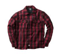 Camicia west coast choppers plaidshirt foderata in lana rosso/nero West coast ch