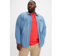 Camicia Western Barstow (taglie forti) Blu / Indigo Stonewash levi > clothing > men