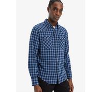 Camicia Western Barstow taglio standard Blu / Seabright Indigo Windowpane levi > clothing > men > shirts
