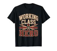 Camicia Working Class Hero UK Vintage con Grafica Union Jack Maglietta