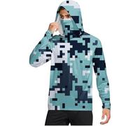 Camicie a maniche lunghe da uomo, stampa 3D, mimetico, Lightweihgt, vestibilità ampia, felpe con cappuccio estive, maniche lunghe, top classici casaul alla moda, spiaggia, vacanze, magliette da pesca