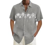 Camicie casual da uomo per spiaggia estate vacanze a maniche corte abbottonatura abiti alla moda da uomo leggeri comodi con colletto quotidiano camicie hawaiane vestibilità ampia casual vintage
